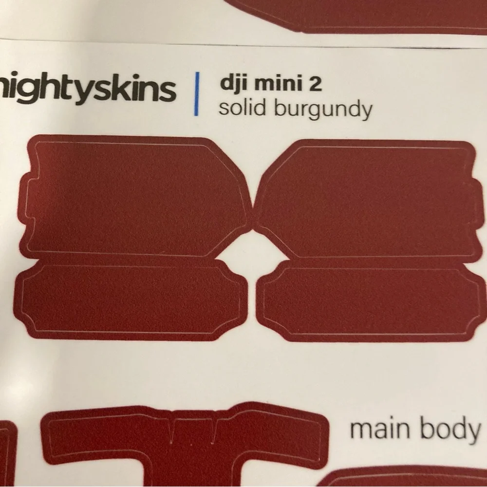 DJI Mini 2 Solid Burgundy Skin By Mightyskins